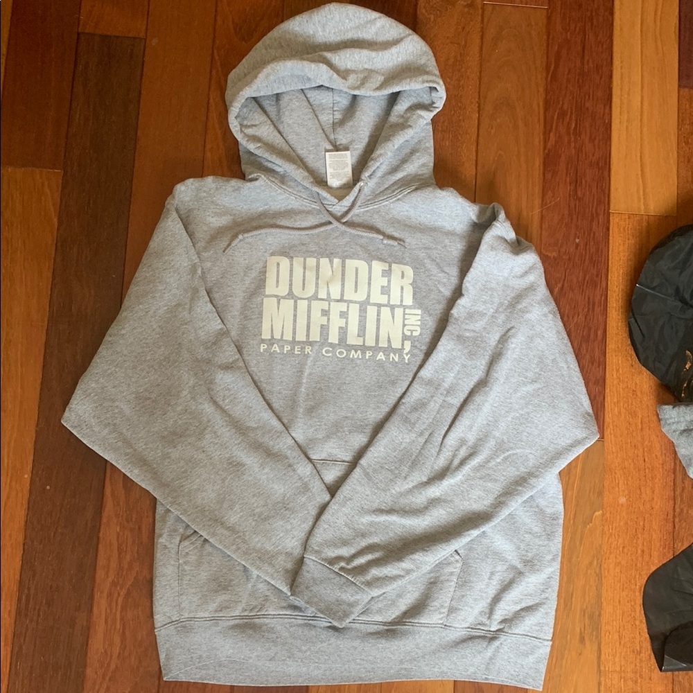 DUNDER MIFFLIN INC Grey Hoodie